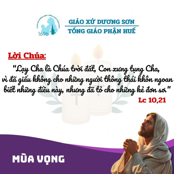 THỨ 3, TUẦN I MÙA VỌNG