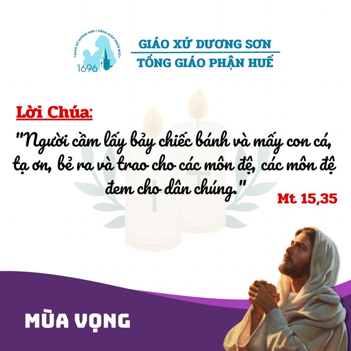 THỨ 4, TUẦN I MÙA VỌNG