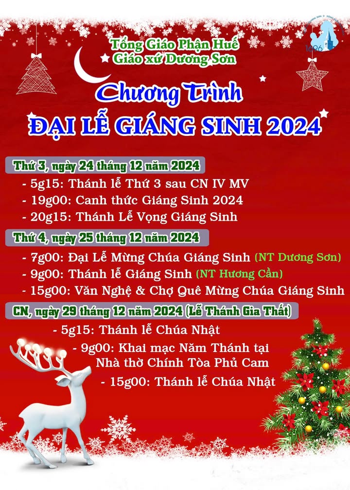 Chương trình Đại Lễ Giáng Sinh 2024