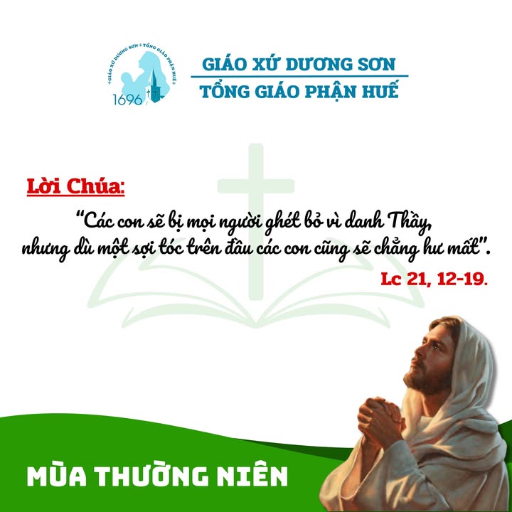 THỨ TƯ TUẦN 34 THƯỜNG NIÊN - NĂM C.