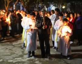 Hình ảnh Thánh Lễ Dâng Chúa Giêsu vào trong đền Thánh Bổn mạng Giáo xứ Dương Sơn