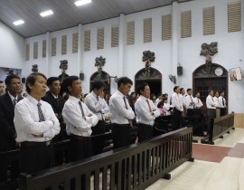 Hình ảnh thánh lễ kính trọng thể Các thánh tự đạo Việt Nam - Bổn mạng HĐGX Dương Sơn