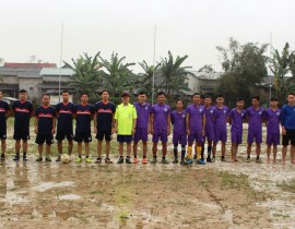 Hình ảnh giao hữu bóng đá giữa hai đội quý Thầy Đại Chủng Viện Hạt Hương Quảng Phong và Giáo xứ Dương Sơn